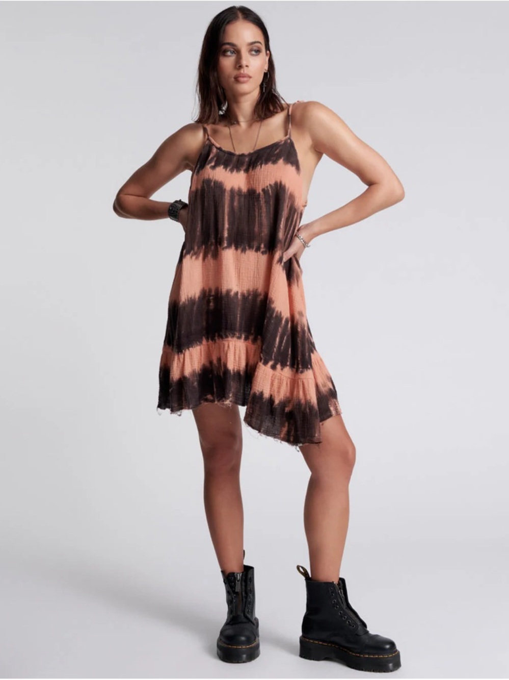 One Teaspoon Hand Dyed Acid Drip Icon Dress NWT XS